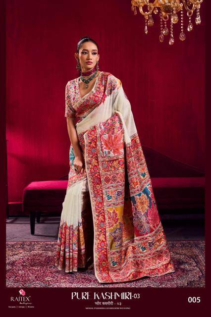 Rajtex pure kashmiri 003 Saree wholesalers in Mumbai for boutique